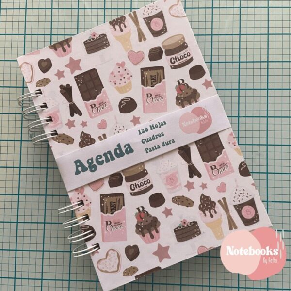 CUADERNO - CUADROS - CHOCOLATE