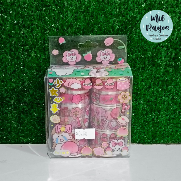 Caja de 10 washitapes Kawaii