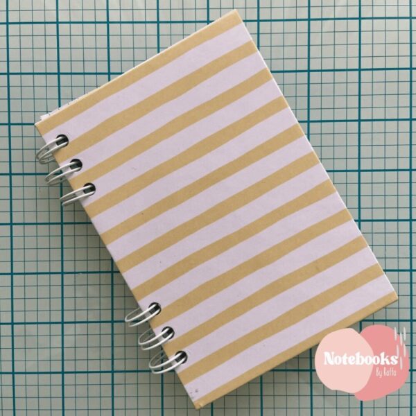 MINI CUADERNO - CUADROS - AMARILLO