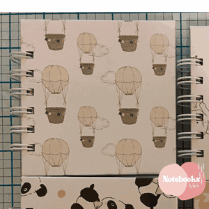 MINI CUADERNO CUADRADO - CUADROS - GLOBOS