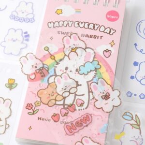 STICKERS LIBRO CONEJO X 50