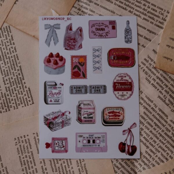 PLANTILLA JUNK JOURNAL ROSADAS