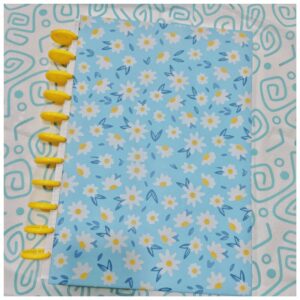 CUADERNO DE DISCOS A4 CUADROS - MARGARITAS