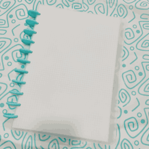CUADERNO DE DISCOS A4 CUADROS - TRANSPARENTE