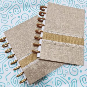 CUADERNO DE DISCOS A5 PUNTOS - ENCAJE VINTAGE
