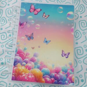 CUADERNO DE DISCOS X200 HOJAS PUNTOS - MARIPOSAS