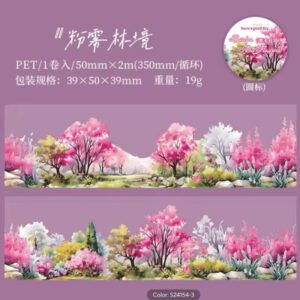 WASHI PET BRUSHES AND FLOWERS