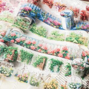 Washi tape - escenarios florales