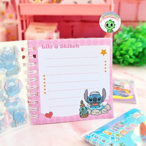 LIBRETA CON STICKERS STITCH - Imagen 2