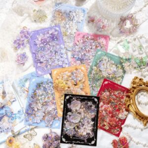 Set de stickers holográficos - flores