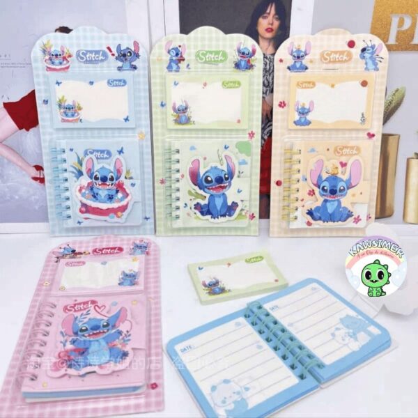 NOTAS ADHESIVAS Y LIBRETA STITCH - Imagen 2