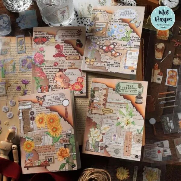Libro de stickers vintage