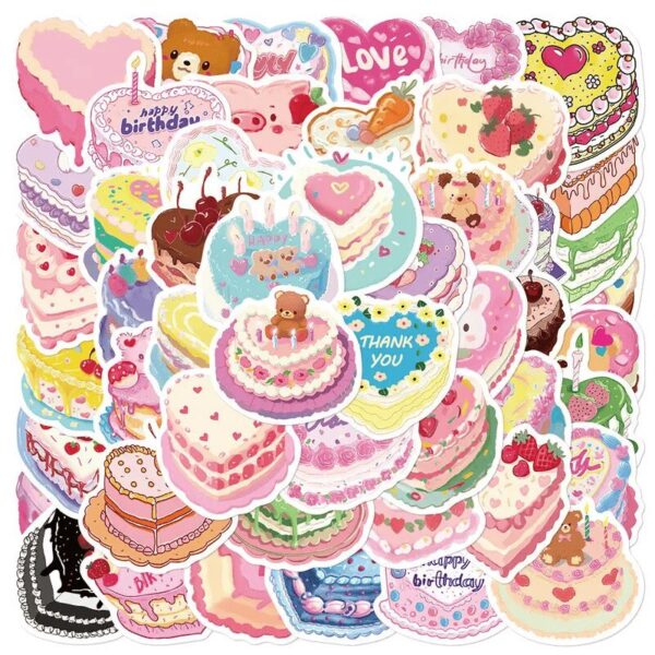 STICKERS - PASTELES - X5 AL AZAR