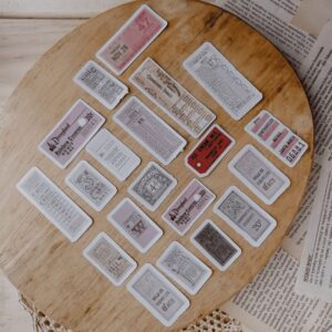 SET TICKETS VINTAGE X20 PIEZAS