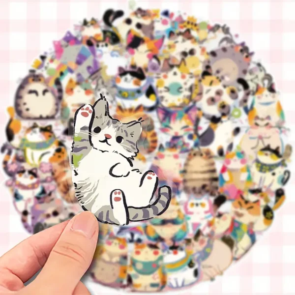 STICKER - PET GATOS - X5 AL AZAR