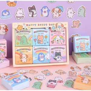 STICKERS HAPPY CAJA X 300