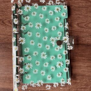 BINDER A6 FLORES - TRANSPARENTE