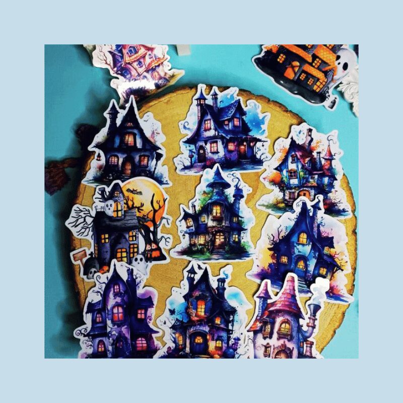 Kit 40 Autocollants 3D Scénettes DIY - Avec Pinces, Pour Déco Créative Et Anti-stress