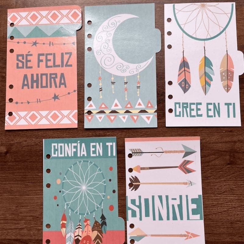 BINDER A6 - ROSA MARMOLEADO - Imagen 4