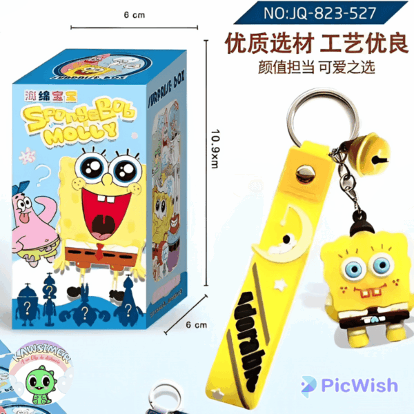 LLAVERO SORPRESA BOB ESPONJA