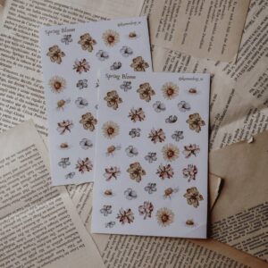 SPRING BLOOM PLANTILLA DE STICKERS