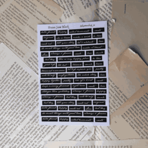 FRASES JANE BLACK PLANTILLA DE STICKERS