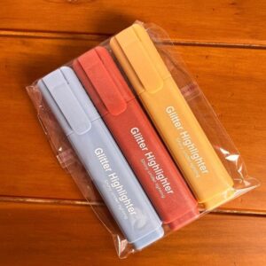 PACK X 3 RESALTADORES CON GLITTER