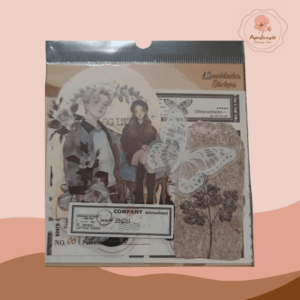 JOURNAL STICKERS BLACK/ 12 UNIDADES