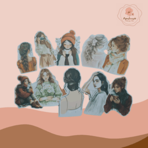 STICKERS GIRLY / 10 UNIDS