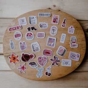 SET JUNK JOURNAL VOGUE STICKERS