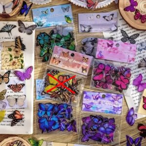 MARIPOSAS X 40 PCS STICKERS
