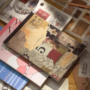 Libro de stickers y papel decorativo