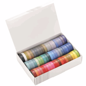 Caja washis multicolor 60 washis 8mm x 4m