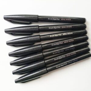 Pentel Brush Sign Pen – Color negro
