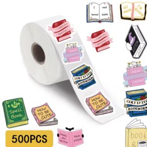 ROLLO DE STICKERS LIBRO X 500