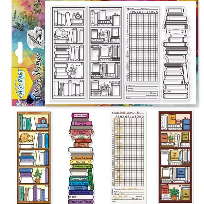 SELLO DE SILICONA ESTANTERIA DE LECTURA