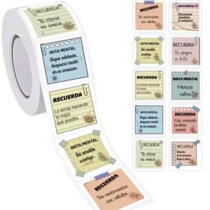 ROLLO DE STICKERS RECORDATORIO MENTAL X 500