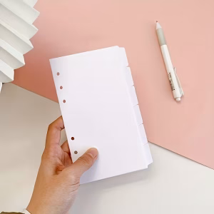 SEPARADORES PARA BINDER A6 - SET X6 TRANSPARENTES