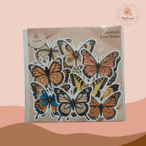 SET DE STICKERS BROWN BUTERFFLY