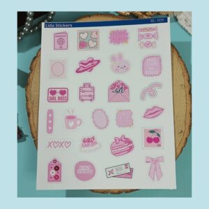 PLANTILLA DE STICKERS - CUTE PINK
