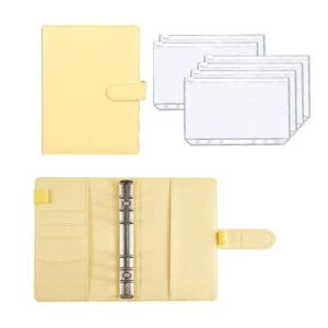 BINDER A6 CON SOBRES PLÁSTICOS - Amarillo