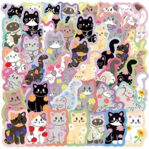 STICKERS - GATITOS COLORIDOS - X5