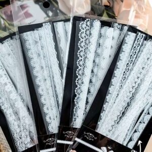 STIKCER PET - FILO ENCAJE BLANCO - X30