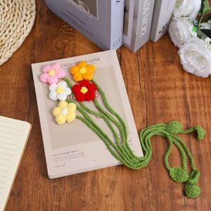SEPARADOR DE LIBRO - FLOR DE CROCHET