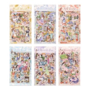 STICKER PET - CHICAS DIA A DIA - X4 LAMINAS