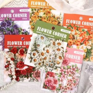 STICKER PET - FLORAL CORNER - X20