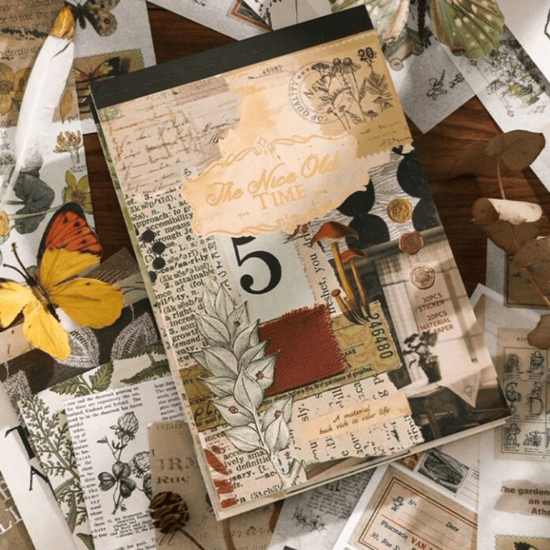 Libro de Stickers y Papel Decorativo - 50 pag