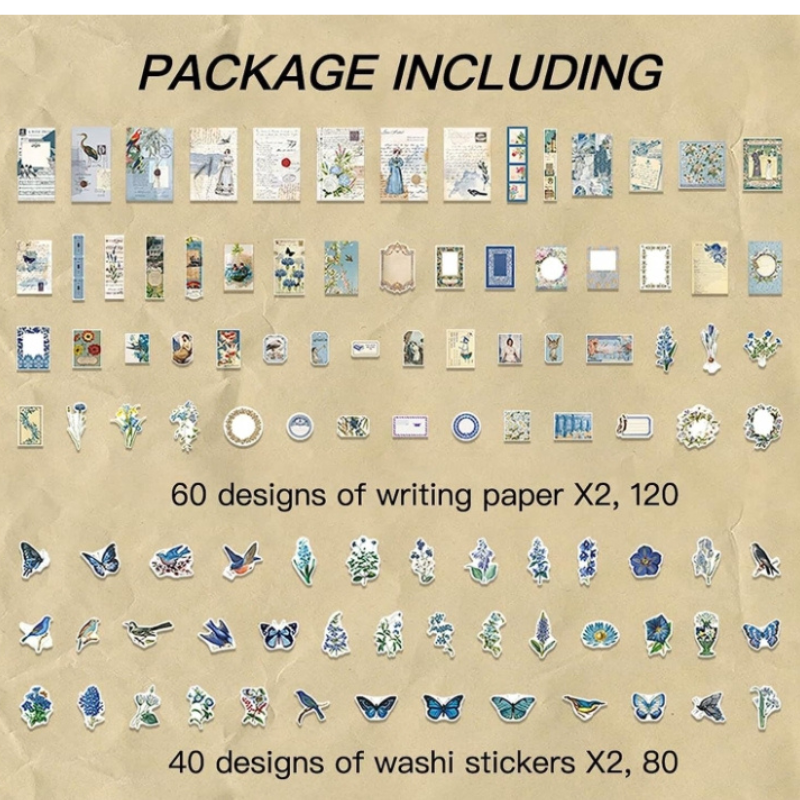 Set Scrapbook y Pegatinas - 200 piezas - Imagen 3