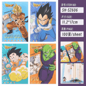 CUADERNO A5 HOJAS DECORADAS DRAGON BALL Z