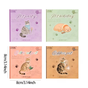 LIBRITOS DE STICKERS GATITOS Y PERRO